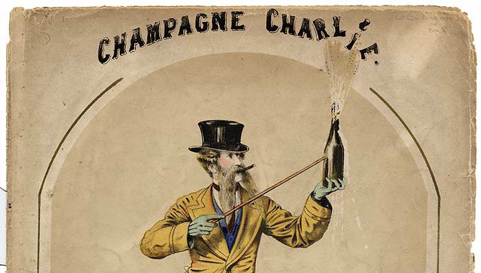 Poster for a Music Hall Show about Champagne Charlie