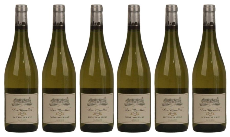 6 Bottle Les Maselles Sauvignon Blanc, IGP Loire Wine Case