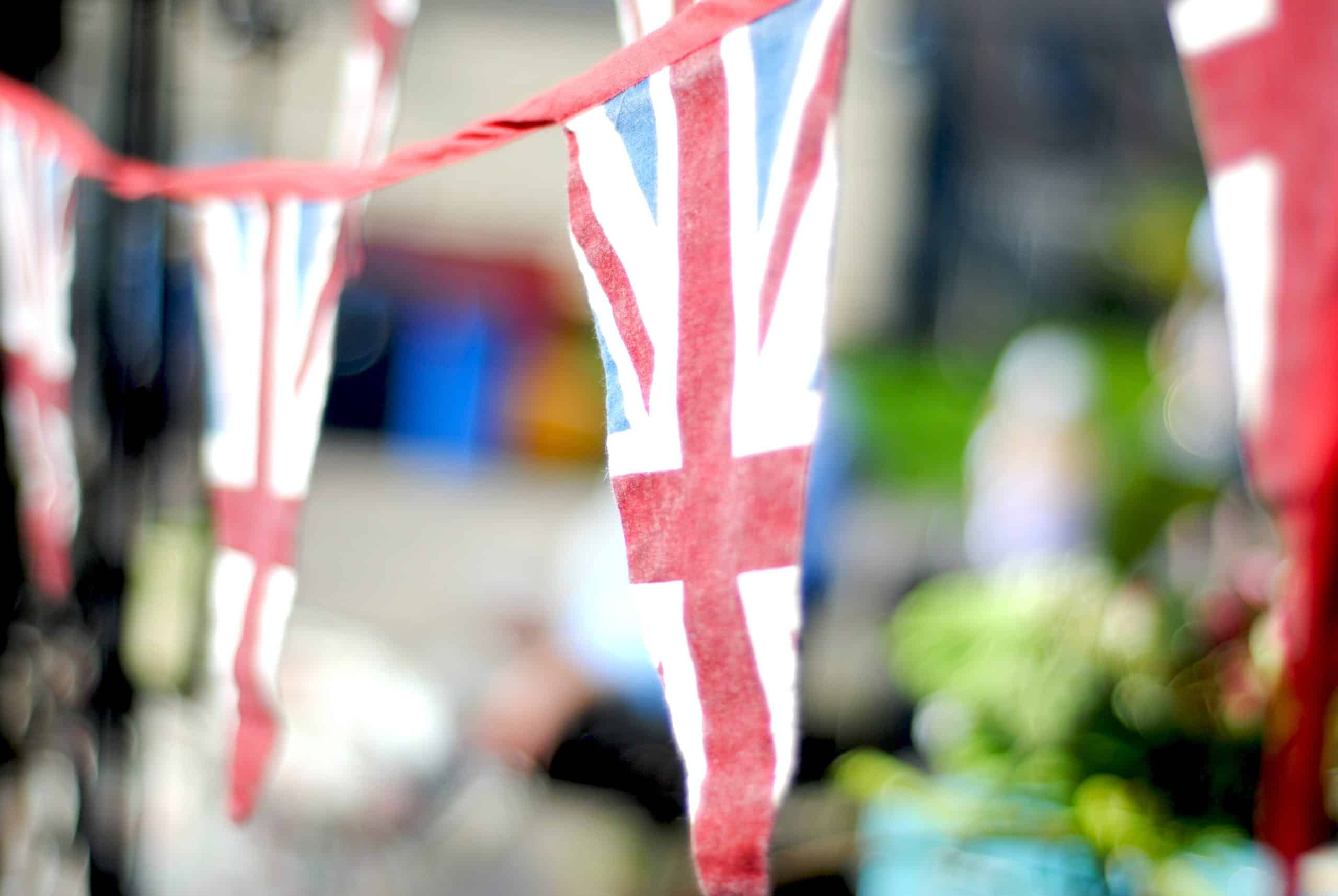Union Jack Bunting at a Street Party