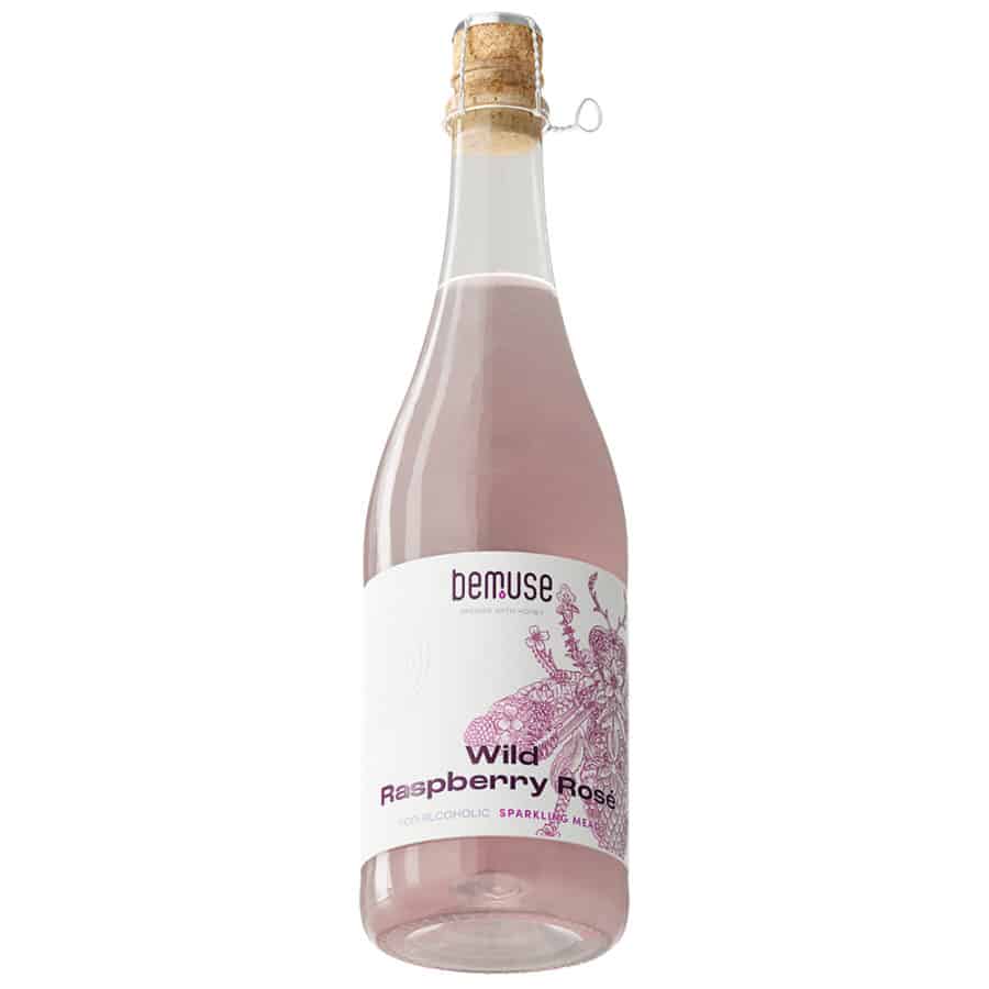 Wild Raspberry Rosé Non Alcoholic Sparkling Mead | Bemuse | Mead | South East England | England