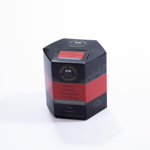 classic christmas pudding 480g | georgie porgie's puddings