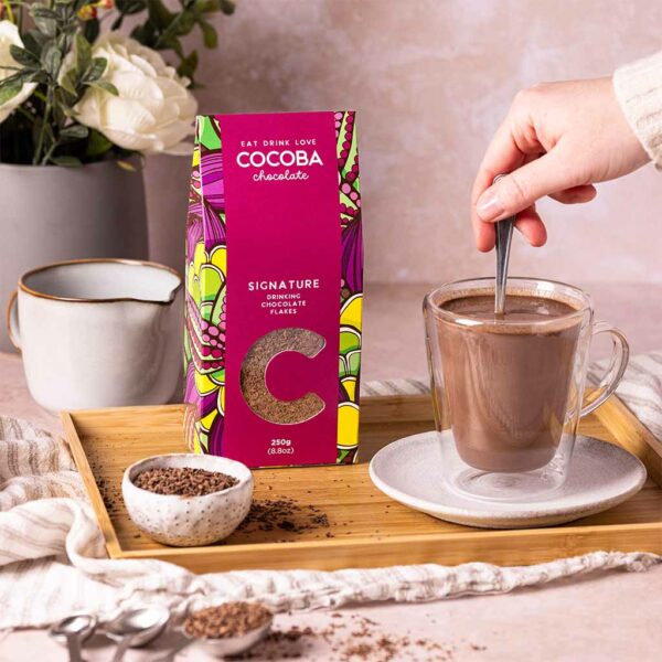 Signature Hot Chocolate Drinking Flakes 250g | Cocoba Chocolate