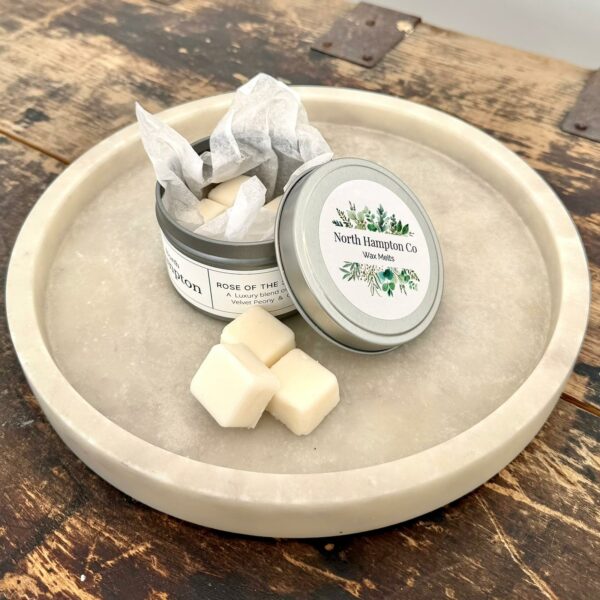 Rose, Peony & Oud Wax Melts Tin x 8 | North Hampton Co | Northamptonshire | England