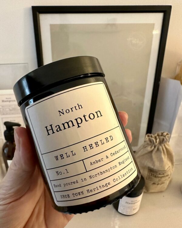 Beautiful Sole Hand Poured Candle | Shoe Town Heritage Collection | North Hampton | England
