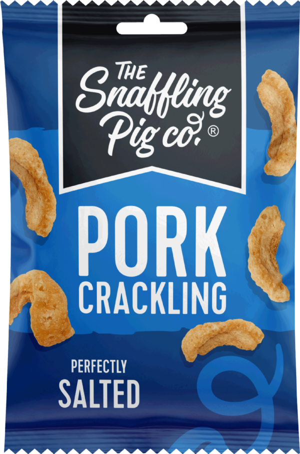 Pork Crackling Perfectly Salted - 40g | The Snaffling Pig Co.