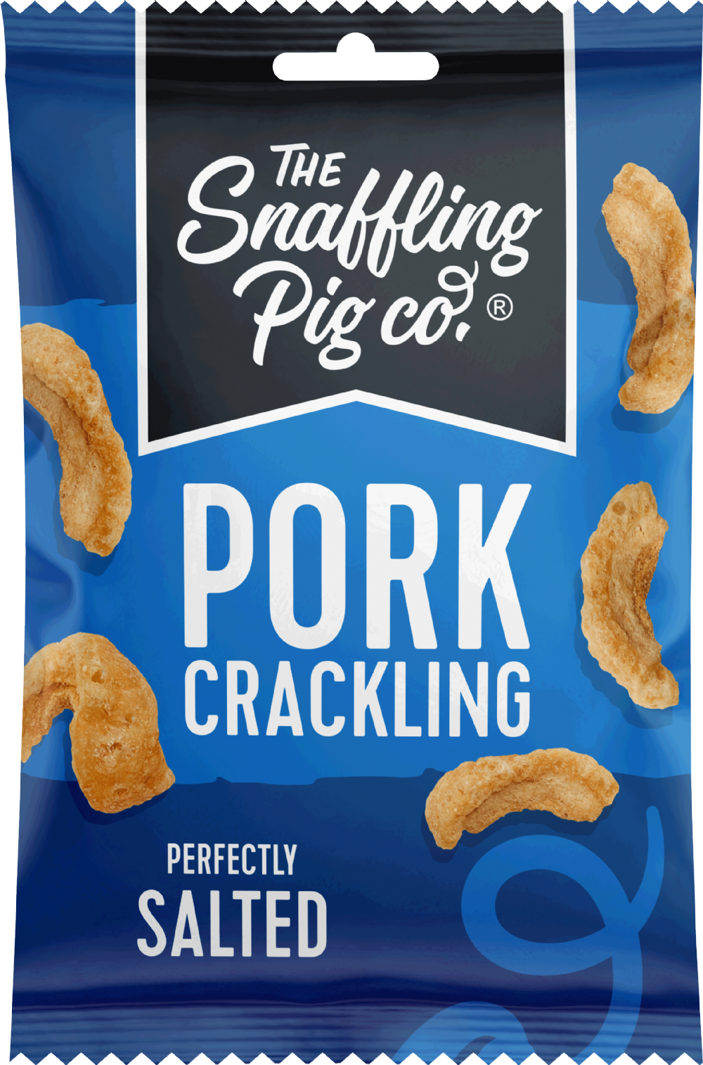 Pork Crackling Perfectly Salted - 40g | The Snaffling Pig Co.